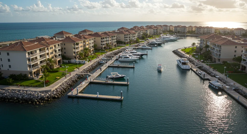 Beautiful view of Cap Cana Marina