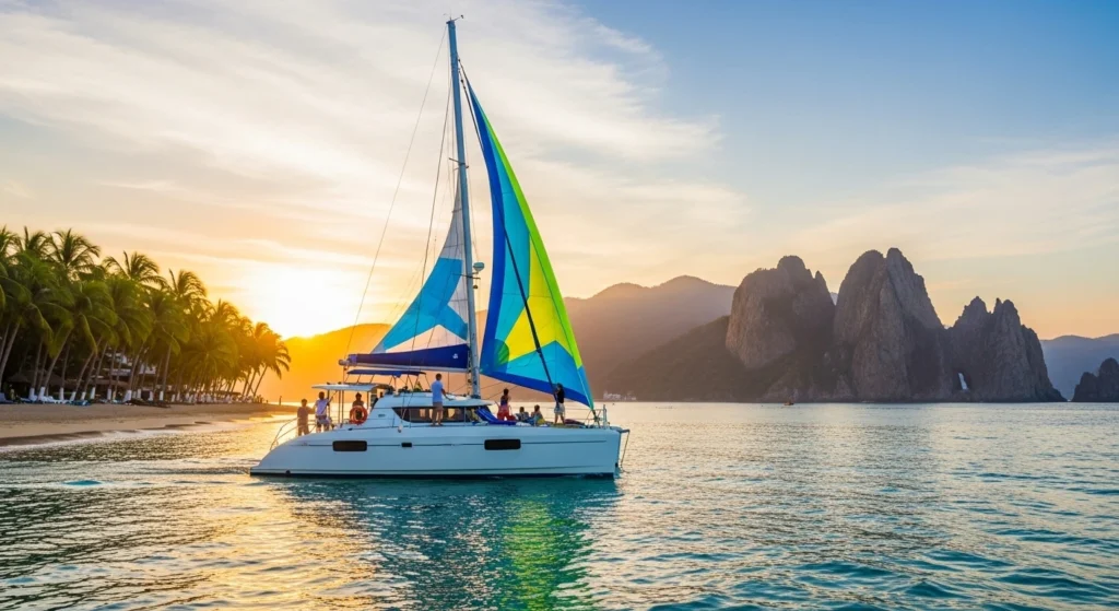 Enjoy a Catamaran Trip and Natural Pool Adventure