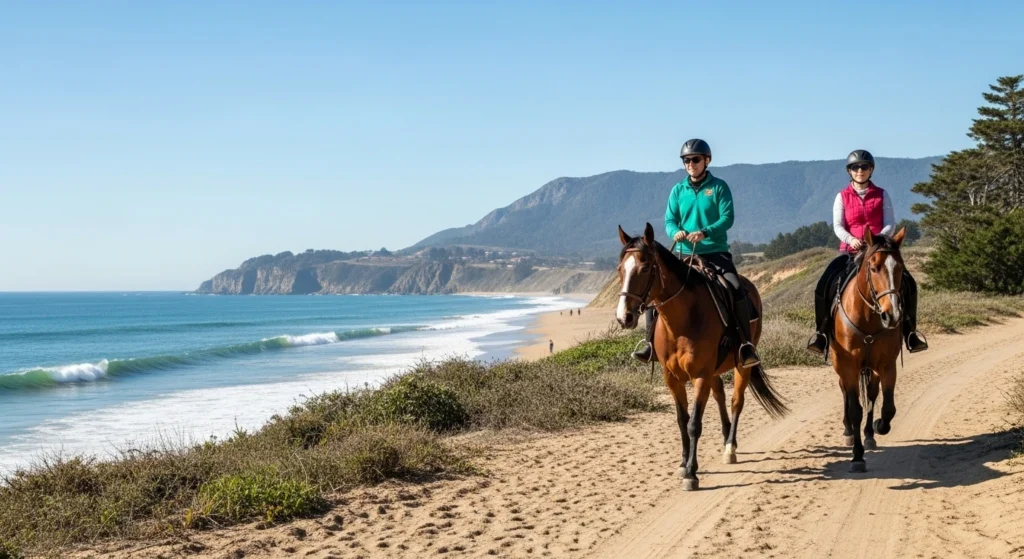 Horseback Riding Along the Coast