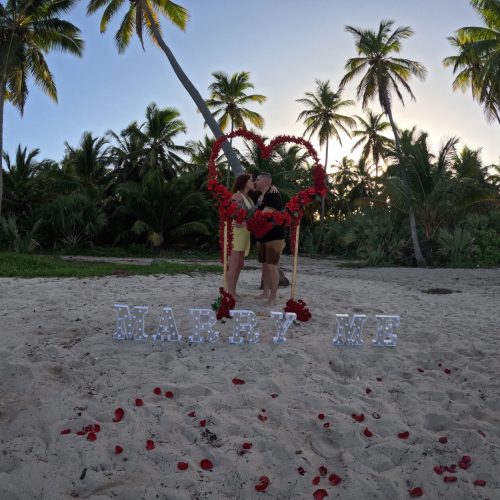 beach proposal idea