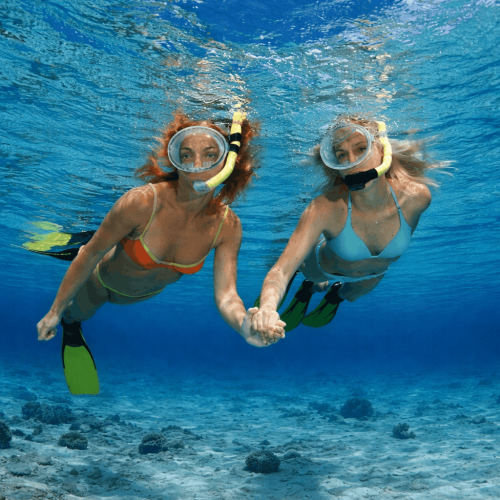 snorkeling underwater