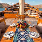 Classic yacht deck arrangement