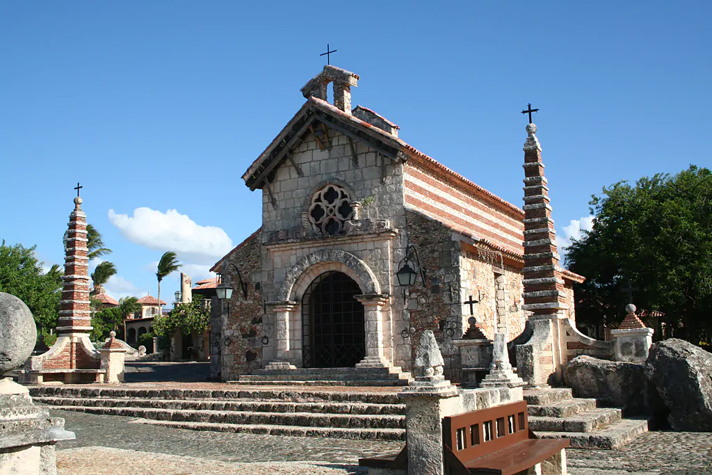 Altos de Chavón in Punta Cana showcasing the rich cultural experience with cobblestone streets and Mediterranean-style architecture